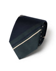 Franco Bassi Multi Stripe British Green & Dark Navy Woven Silk Tie