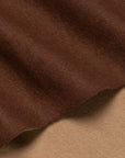 Two Tone Solid Brown & Camel Soft Silk Muffler