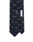 Como Silk Firework Dot Motif Pattern Dark Navy Tie