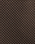 Como Silk Micro Basket Pattern Chocolate Brown Tie