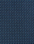 Como Silk Small Square Pattern Medium Blue Tie
