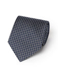 Como Silk All-Over Ring Pattern Dark Navy Tie