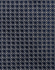 Como Silk All-Over Ring Pattern Dark Navy Tie