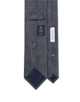 Como Silk All-Over Ring Pattern Dark Navy Tie