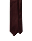 Sovereign Satin Burgundy Solid Woven Silk Tie