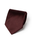 Sovereign Satin Burgundy Solid Woven Silk Tie