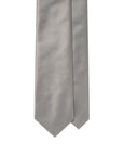 Sovereign Satin Gray Solid Woven Silk Tie