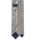 Sovereign Satin Gray Solid Woven Silk Tie