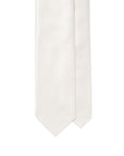 Sovereign Satin Ivory Solid Woven Silk Tie