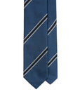 Textured Stripe Sky Blue Woven Silk Tie
