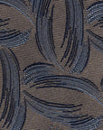 Brushed Leaf Pattern Champagne Gold Woven Silk Tie