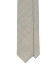 Tone-on-Tone Glen Check Sand Beige Woven Wool Tie