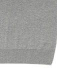 Stone Gray Cotton Short-Sleeve Knit Polo