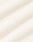 Cream White Cotton Short-Sleeve Knit Polo