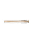 Gold Indent Line Metal Tie Clip