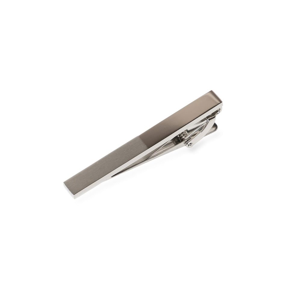 Half &amp; Half Metal Tie Clip