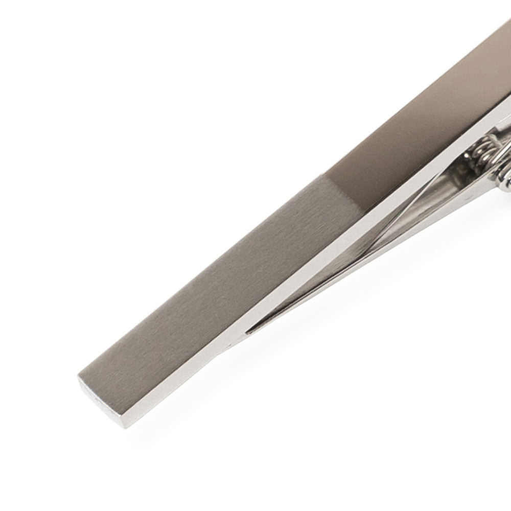 Half &amp; Half Metal Tie Clip
