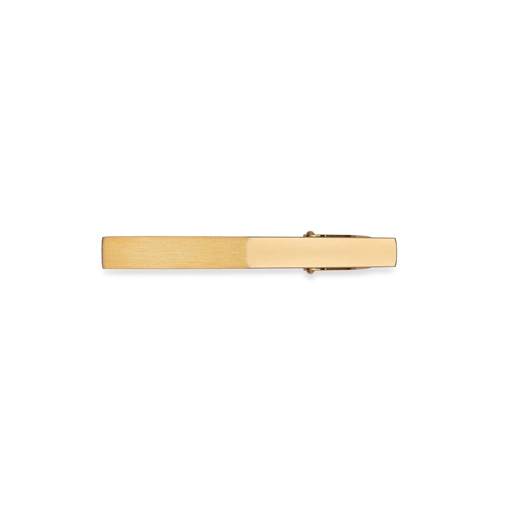 Half &amp; Half Gold Tie Clip