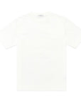 Pure White 60/2 Supima Cotton UV Protection Crew Neck T-Shirt