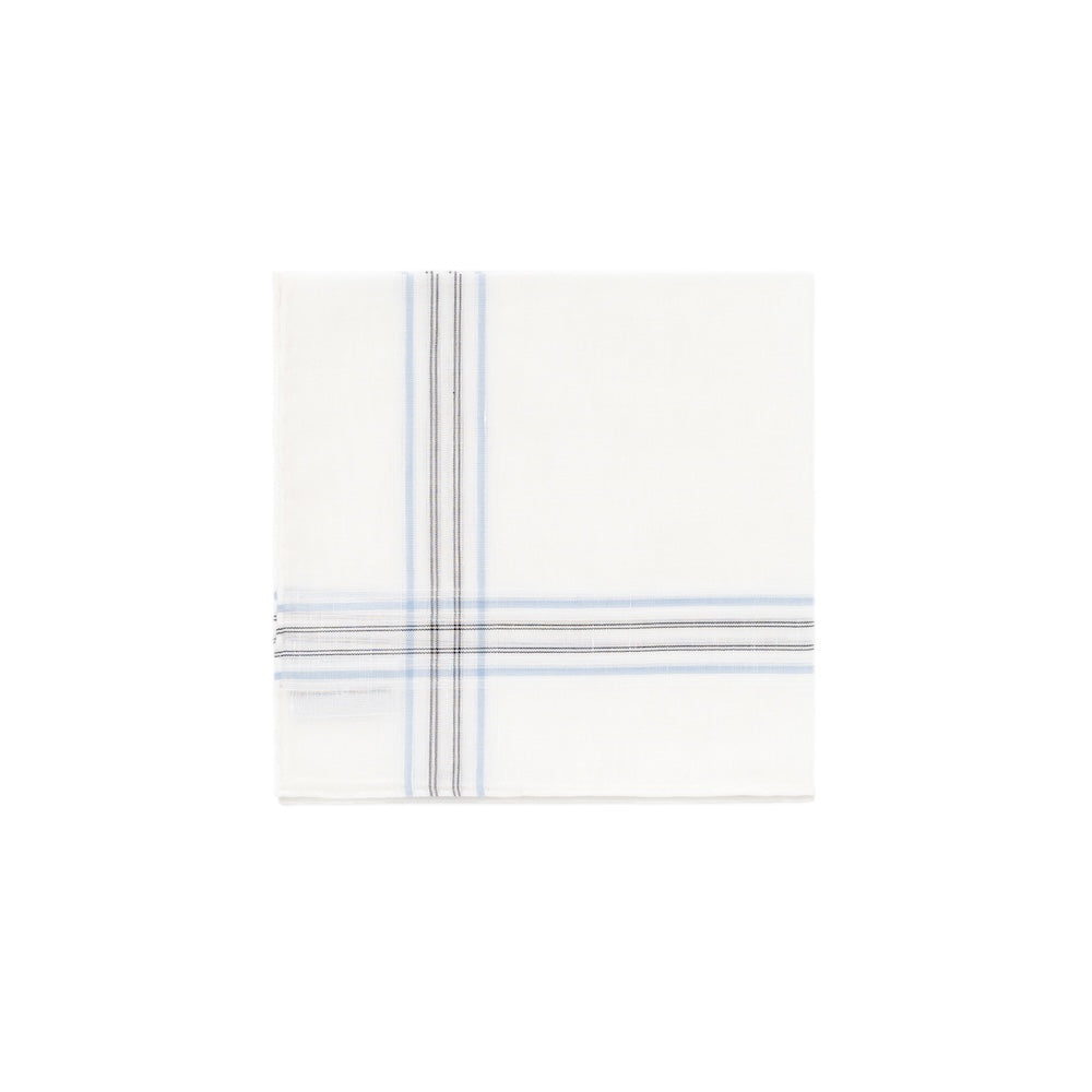 Aran Check Pattern Cotton-Linen Pocket Square