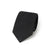 Jet Black Basket Solid Woven Wool Cotton Tie
