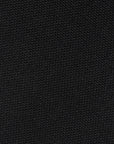 Jet Black Basket Solid Woven Wool Cotton Tie