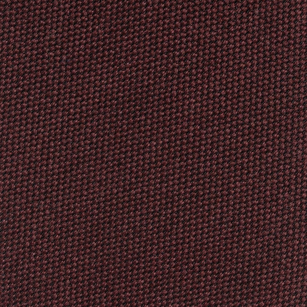 Deep Burgundy Basket Solid Woven Wool Cotton Tie