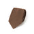 Milk Brown Basket Solid Woven Wool Cotton Tie