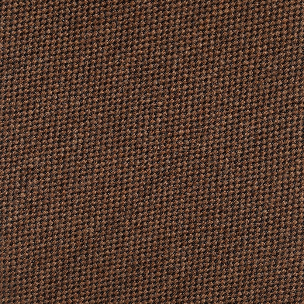 Milk Brown Basket Solid Woven Wool Cotton Tie