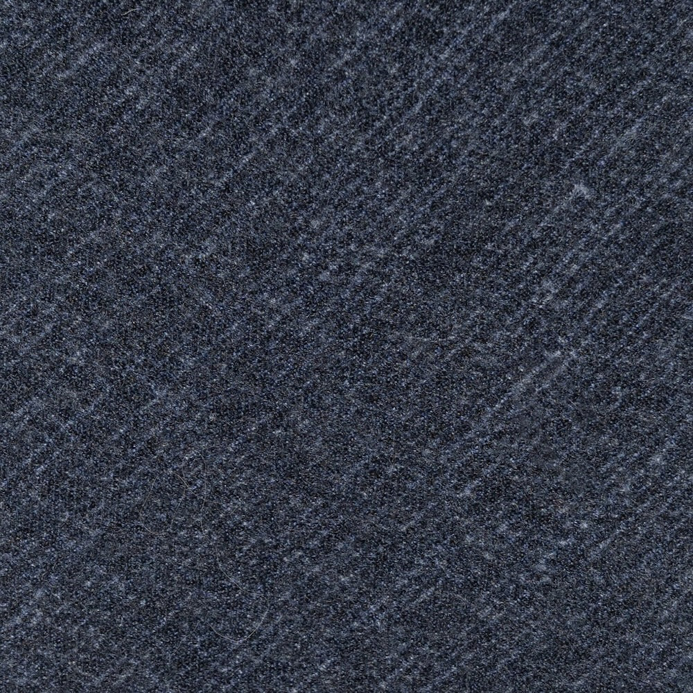 Melange Denim Blue Solid Printed Cashmere Wool Tie