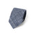 Denim Blue Glen Check Printed Cashmere Wool Tie