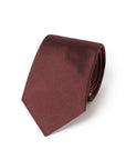 Burgundy Wide Herringbone Woven Silk Tie