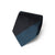 Block Stripe Dark Navy &amp; Teal Blue Woven Silk Tie