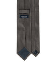 Tone-on-Tone Glen Check Pattern Taupe Gray Woven Silk Tie