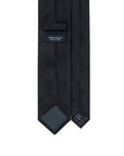 Tone-on-Tone Glen Check Pattern Dark Navy Woven Silk Tie