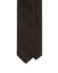 Tone-on-Tone Glen Check Pattern Dark Brown Woven Silk Tie
