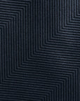 Chevron Solid Blue Gray Woven Silk Tie