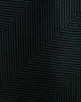 Chevron Solid Dark Green Woven Silk Tie