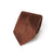 Chevron Solid Rust Brown Woven Silk Tie