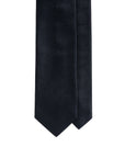 Chevron Solid Dark Navy Woven Silk Tie