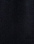 Chevron Solid Dark Navy Woven Silk Tie