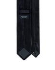 Chevron Solid Dark Navy Woven Silk Tie