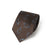 Blue Diamond Pattern Taupe Brown Woven Silk Tie