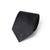 Brown Diamond Pattern Dark Navy Woven Silk Tie