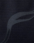 Tone-on-Tone Wave Pattern Dark Navy Woven Silk Tie
