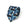 100th Anniversary Geometric Block Pattern Blue, Sky Blue &amp; Ivory Printed Silk Tie