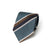 Double Stripe Teal Blue, Brown &amp; Navy Woven Silk Tie