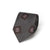 Lilac Square Medallion Pattern Charcoal Grey Woven Silk Tie