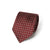 Micro Square Diamond Pattern Burgundy Woven Silk Tie