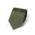 Oval Motif Pattern Olive Green Woven Silk Tie